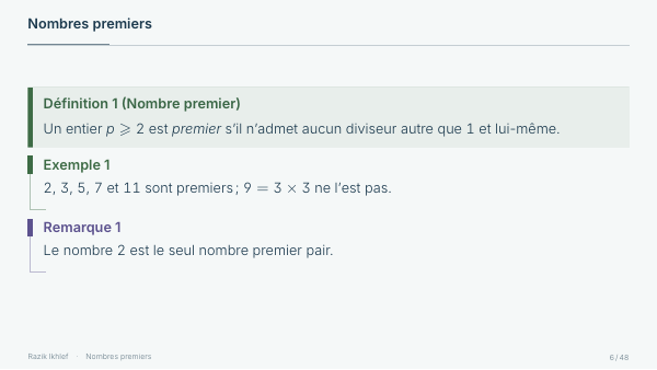 Panneau et repères